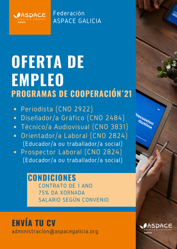 Ofertas de empleo en Pontevedra de Federación ASPACE GALICIA