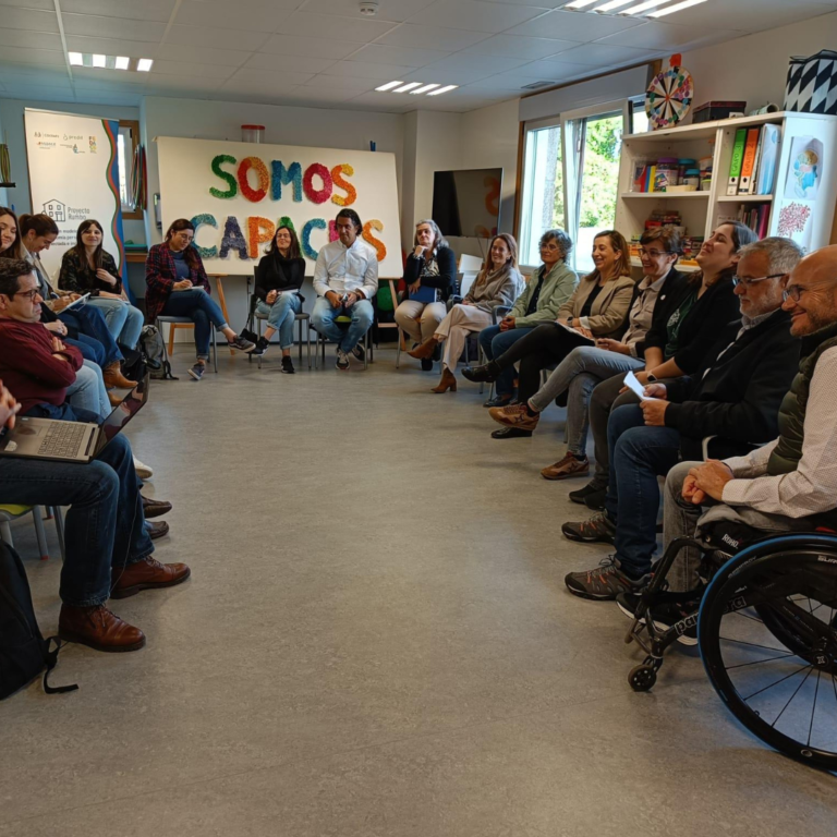 Visita de representantes del Ministerio de Derechos Sociales y Agenda 2030 a las entidades de Galicia que participan en el Proyecto RUMBO